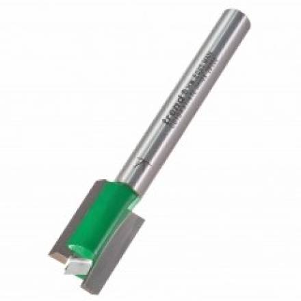 Trend CraftPro Two Flute Straight Router Cutter 12mm x 19mm 1/4" Shank