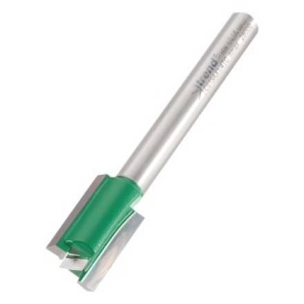 Trend CraftPro Two Flute Straight Router Cutter 12mm x 19mm 1/4" Shank