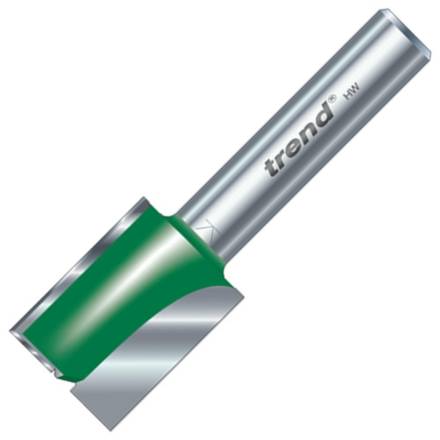 Trend C030AX1/4TC CraftPro Two Flute Straight Router Cutter 20mm Dia x 20mm Cut 1/4" Shank