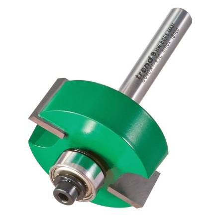 Trend CraftPro Bearing Guided Rebater Router Cutter 35mm x 12.7mm 1/4" Shank