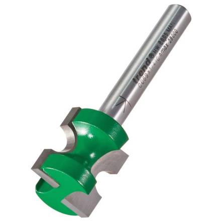 Trend CraftPro TC Staff Bead Router Cutter 3.6mm Radius 1/4" Shank