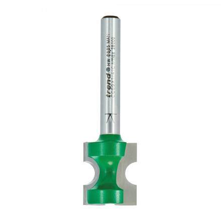 Trend CraftPro TC Staff Bead Router Cutter 3.6mm Radius 1/4" Shank