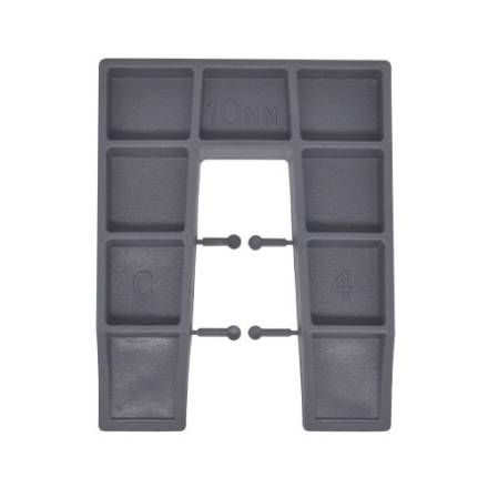 Finnsworth Type C Square End Frame Packers 50x60x10mm Grey Pack of 1000