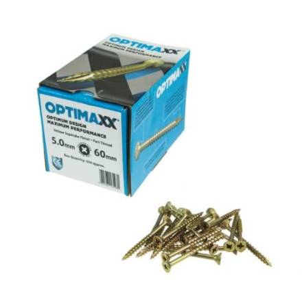 Optimaxx C288-530 Extreme Performance Countersunk Pozi Wood Screws 5.0 x 60mm Box of 200