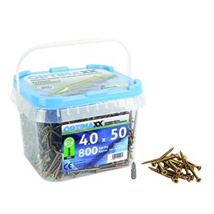 Optimaxx Extreme Performance PZ Countersunk Wood Screw 4.0 x 50mm Maxxtub 800pc