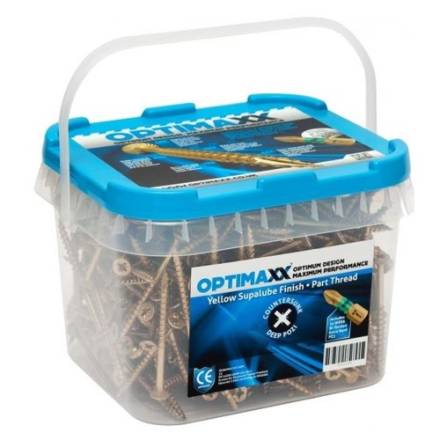 Optimaxx Extreme Performance Woodscrews 6.0 x 80mm Maxxtub (260 Pcs)