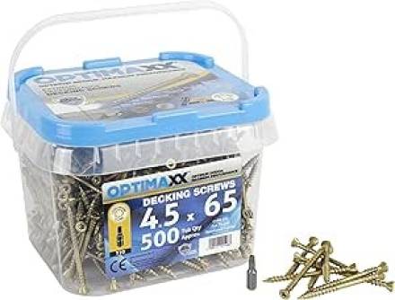Optimaxx Extreme Performance Decking Screw 4.5 x 65mm Tub of 500