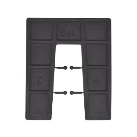 Finnsworth Type C Square End Frame Packers 50 x 60 x 6mm Black Pack of 1000