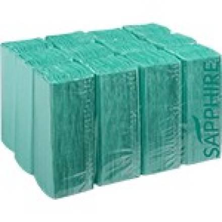 Fourstones Sapphire C-Fold Paper Hand Towel Green 1-Ply 250 x 217mm (Case of 2880)
