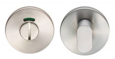 Carlisle Brass Steelworx Disabled Thumbturn and Release with Indicator - Satin Stainless Steel