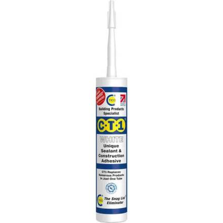 CT1 White TRIBRID(R) Sealant and Construction Adhesive 290ml