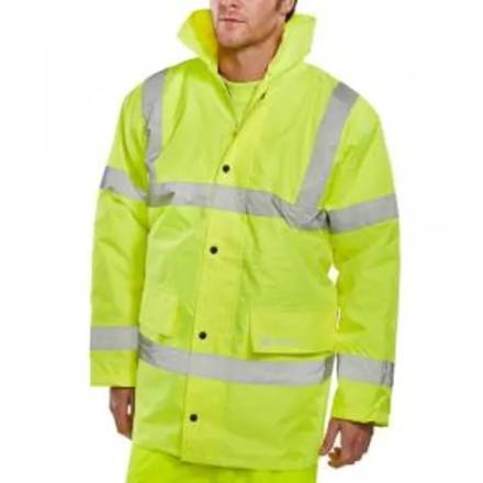 Beeswift Constructor High Visibility Traffic Jacket Saturn Yellow Medium