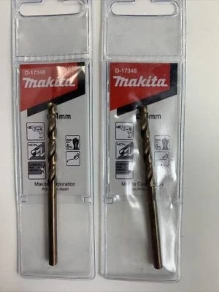 Makita D-17348 HSS-Co Cobalt Metal Drill Bit 4.0 x 75mm