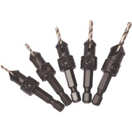 Dart 5 Piece Quick-Change Countersink Set