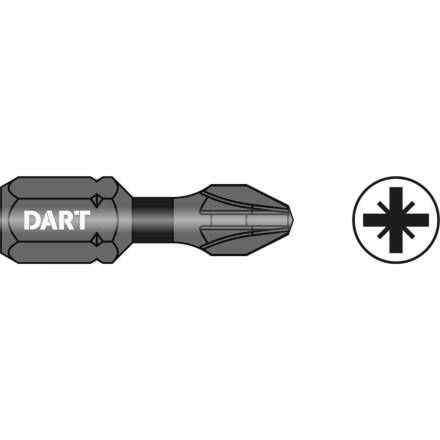 Dart PZ2 25mm Impact Driver Bit - Pack of 10 (DDIPZ2-10)