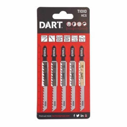 Dart T101D Wood Cutting Jigsaw Blades 75mm - Pack of 5 (DJB12)