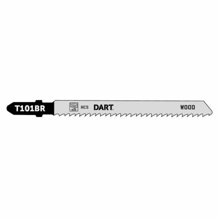 Dart T101BR Wood Cutting Jigsaw Blade 10 TPI 75mm - Pack of 5 (DJB13)