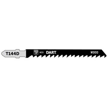 Dart T144D Wood Cutting Jigsaw Blades 75mm 6 TPI Pack of 5