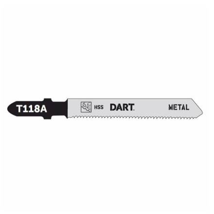 Dart T118A Metal Cutting Jigsaw Blade HSS 21 TPI 50mm - Pack of 5