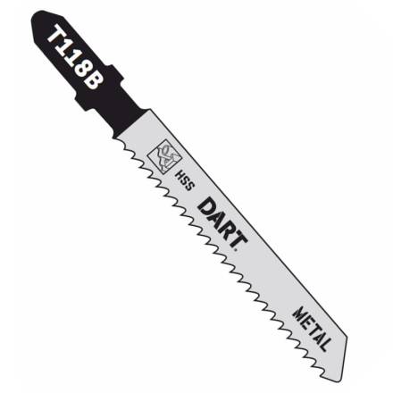 Dart T118B Metal Cutting Jigsaw Blade 12 TPI 50mm - Pack of 5