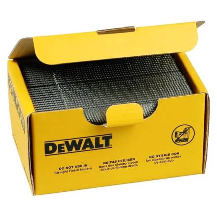 DeWalt DNBA1644GZ 16G 44mm Galvanised Angled Brad Nails 2500 Pack
