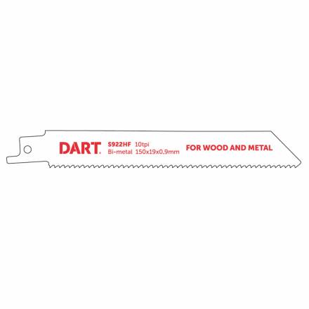 Dart S922HF Bi-Metal Reciprocating Saw Blades 150mm 10 TPI - Pack of 5