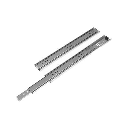 Rothley Ball Bearing Full Extension Drawer Slide 450mm Bright Zinc-Plated Steel Pair