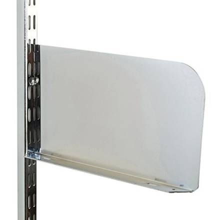 Prosolve Twin Slot White Shelf Ends 250mm (Pair)