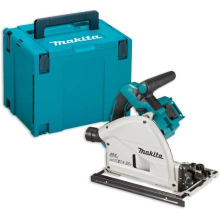 Makita DSP600ZJ Twin 18V LXT Brushless Cordless Plunge Saw 165mm Body Only in Makpac Case