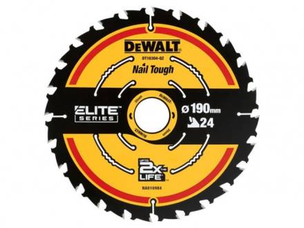 DeWalt DT10304-QZ Extreme TCT Circular Saw Blade 190mm x 30mm 24T