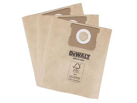 DeWalt DXVA19-4204 Dust Filter Bags for Wet and Dry Vacuums Pack of 3