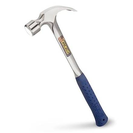 Estwing E3-22S 22oz Smooth Face Framing Hammer with Shock Reduction Grip