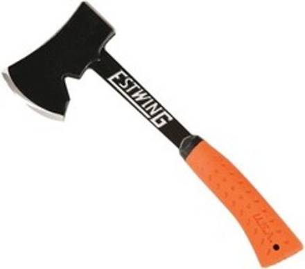 Estwing EO-25A 14" Camper's Axe with Orange Shock Reduction Grip and Nylon Sheath