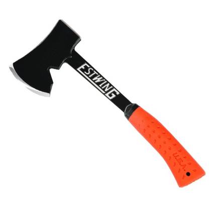 Estwing EO-25A 14" Camper's Axe with Orange Shock Reduction Grip and Nylon Sheath