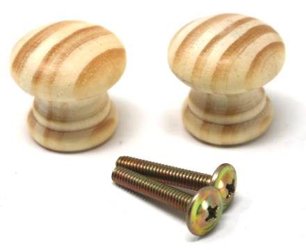 40mm Pine Knobs (Pack of 2)