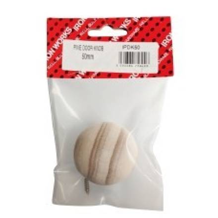 50mm Pine Knobs (Pack of 2)