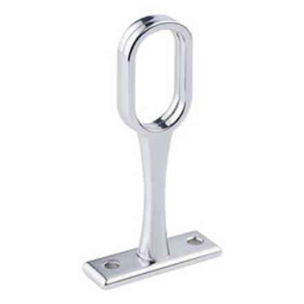 Rothley Colorail Oval End Bracket Chrome Plated 30 x 15mm