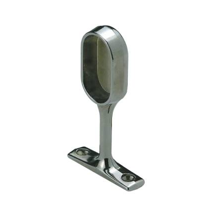 Rothley Colorail Oval End Bracket Chrome Plated 30 x 15mm