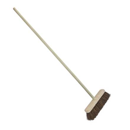 Faithfull Stiff Bassine Broom 305mm (12in) with Varnished Handle