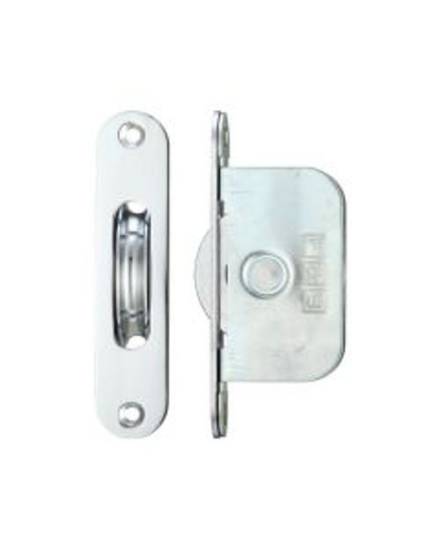 Zoo Hardware Fulton and Bray FBBP01 Brass Ball Bearing Axle Pulley - Polished Chrome