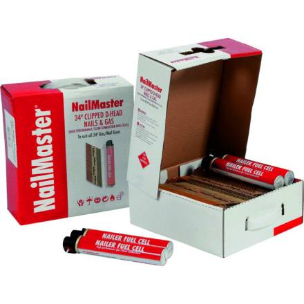 Dart NailMaster 2.8 x 64mm Class 1 Ring Galvanised Nails and Gas Box (3300)
