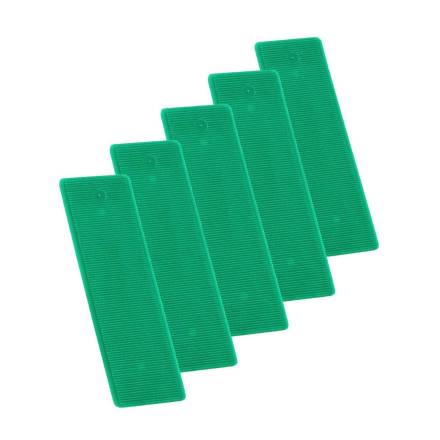 Finnsworth Type H Square End Plastic Frame Packers 50 x 100 x 2mm Green Pack of 1000