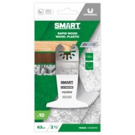 SMART Trade Series 63mm Rapid Wood and Plastic Multi-Tool Blade