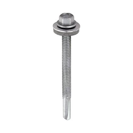 TIMCO Metal Construction Heavy Section Tek Screw Hex EPDM Washer Self-Drilling Exterior 5.5 x 65mm