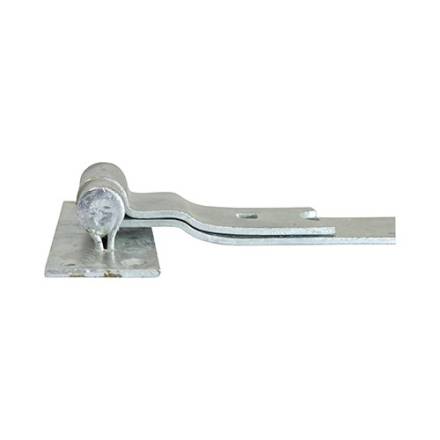 TIMCO Taurus Cranked Band and Hook On Plates Hinge Hot Dipped Galvanised 450mm (Pair)
