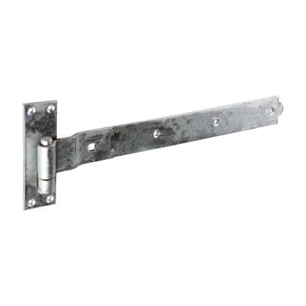 TIMCO Taurus Cranked Band and Hook On Plates Hinge Hot Dipped Galvanised 450mm (Pair)