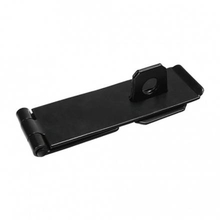 TIMCO Safety Pattern Hasp and Staple Black 115mm (4-1/2in)