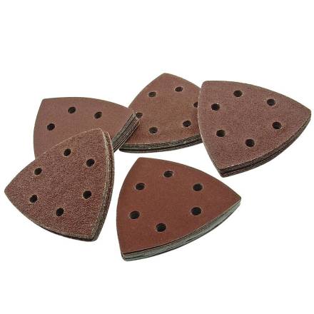 SMART Trade Series 93mm Mixed Grit Multi-Tool Triangular Sanding Sheets - Pack of 50