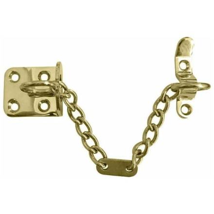 Frisco Eclipse Polished Brass Security Door Chain 102mm