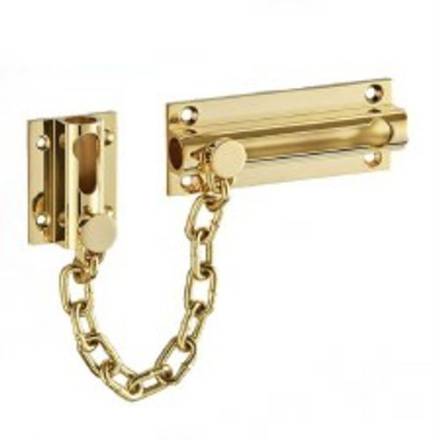 Frisco Eclipse Polished Brass Security Door Chain 102mm
